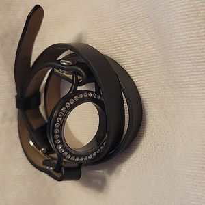 Origami Owl Black Crystal locket wrap bracelet